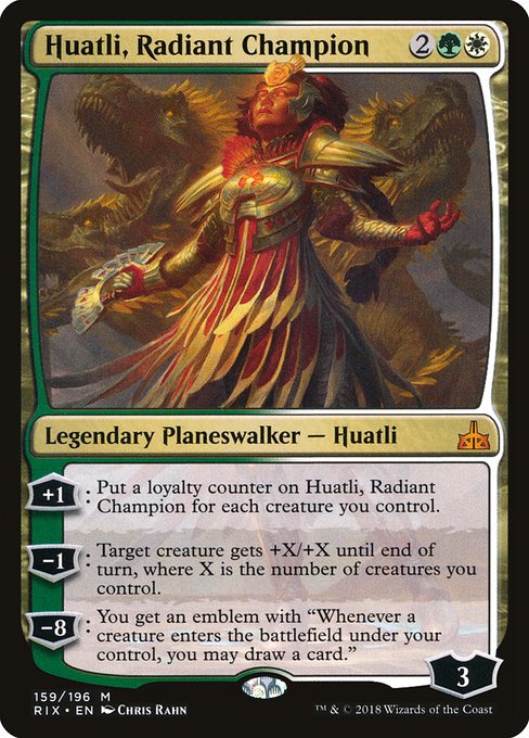 Huatli, Radiant Champion - Rivals of Ixalan - #159