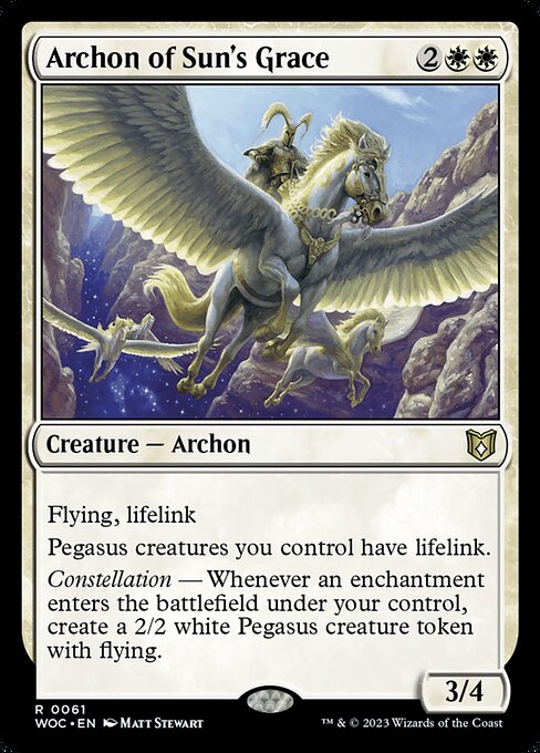 Archon of Sun's Grace - Commander: Wilds of Eldraine - #61