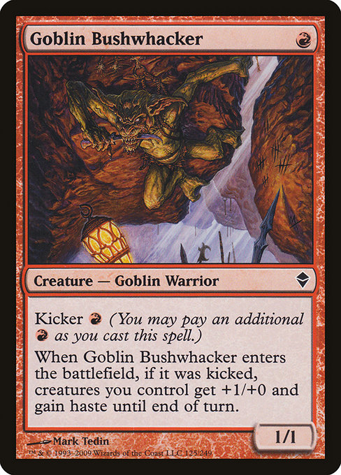 Goblin Bushwhacker - Zendikar - #125