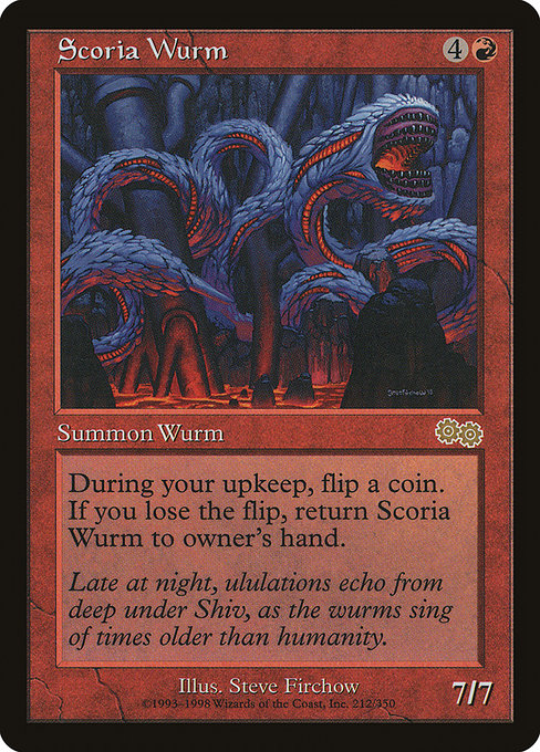 Scoria Wurm - Urza's Saga - #212