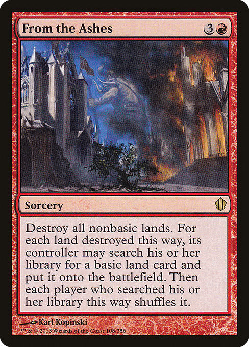 From the Ashes - Commander 2013 - #108