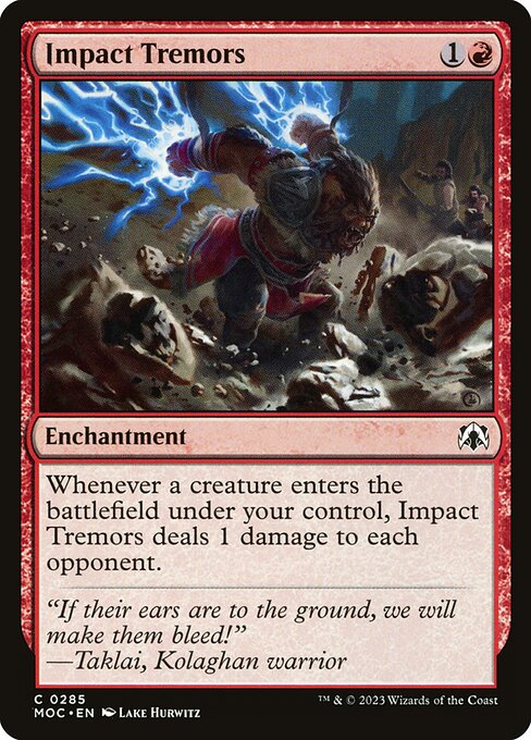 Impact Tremors - Commander: March of the Machine - #285