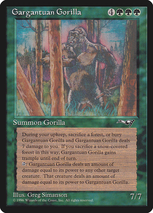 Gargantuan Gorilla - Alliances - #91