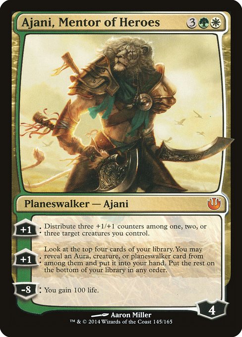 Ajani, Mentor of Heroes - Journey Into Nyx - #145
