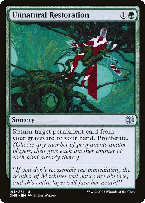 Unnatural Restoration - Phyrexia: All Will Be One - #191
