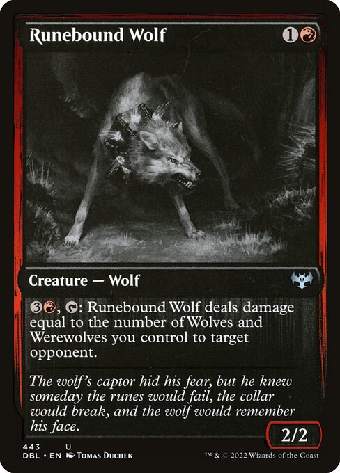 Runebound Wolf - Innistrad: Double Feature - #443