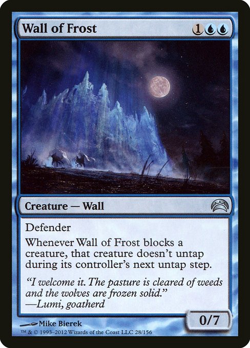 Wall of Frost - Planechase 2012 - #28