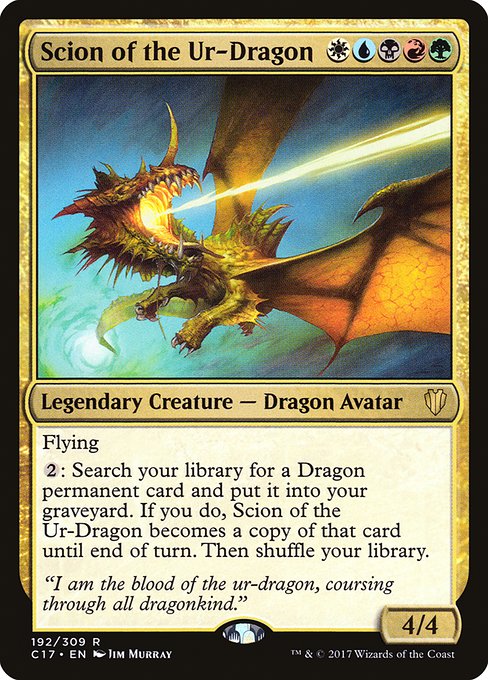 Scion of the Ur-Dragon - Commander 2017 - #192