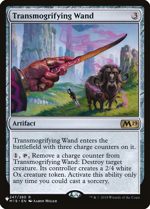 Transmogrifying Wand - The List Reprints - #M19-247