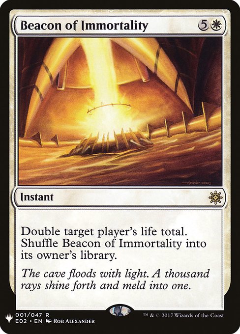 Beacon of Immortality - The List Reprints - #E02-1