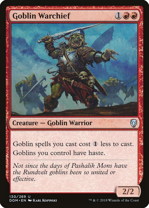 Goblin Warchief - Dominaria - #130