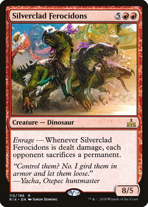 Silverclad Ferocidons - Rivals of Ixalan - #115