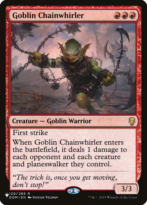 Goblin Chainwhirler - The List Reprints - #DOM-129