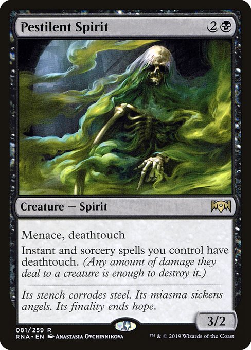 Pestilent Spirit - Ravnica Allegiance - #81