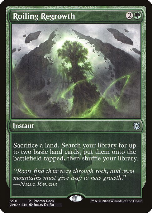 Roiling Regrowth - Promo Pack: Zendikar Rising - #390