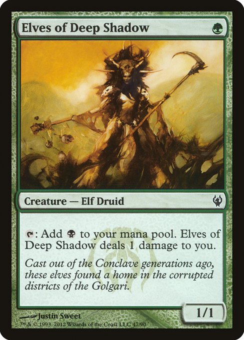 Elves of Deep Shadow - Duel Decks: Izzet vs. Golgari - #47