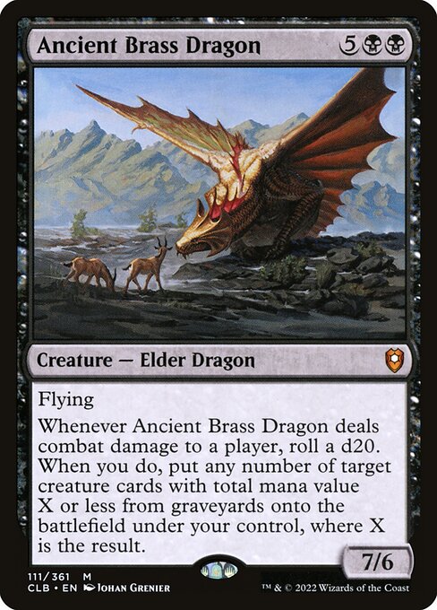 Ancient Brass Dragon - Commander Legends: Battle for Baldur's Gate - #111