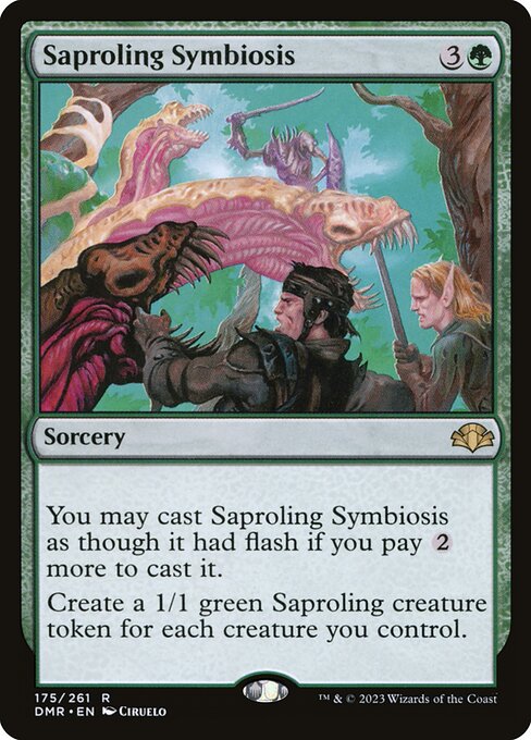 Saproling Symbiosis - Dominaria Remastered - #175