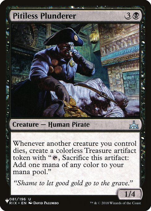 Pitiless Plunderer - The List Reprints - #RIX-81