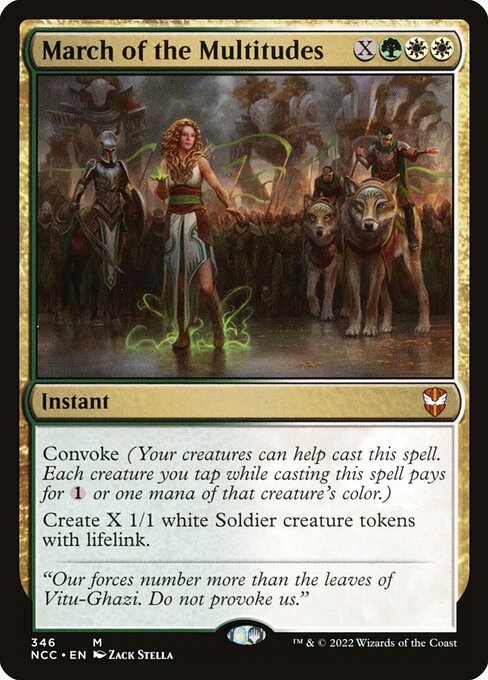 March of the Multitudes - Commander: Streets of New Capenna - #346