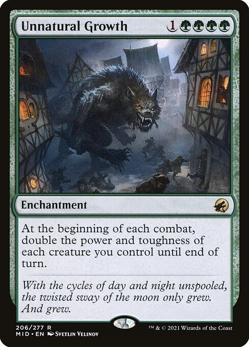 Unnatural Growth - Innistrad: Midnight Hunt - #206