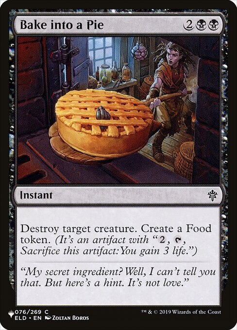 Bake into a Pie - The List Reprints - #ELD-76
