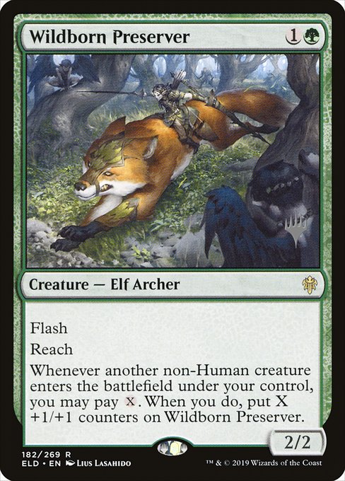 Wildborn Preserver - Promo Pack: Throne of Eldraine - #182p