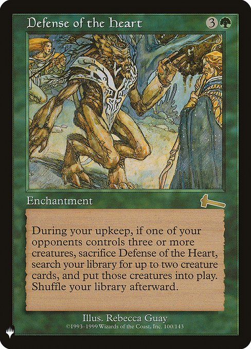 Defense of the Heart - The List Reprints - #ULG-100