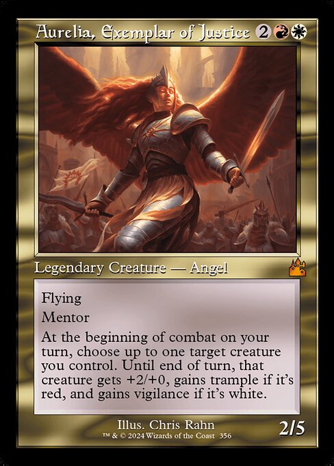 Aurelia, Exemplar of Justice - Ravnica Remastered - #356