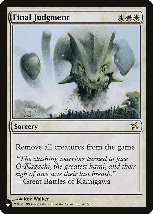 Final Judgment - The List Reprints - #BOK-4