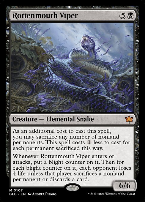 Rottenmouth Viper - Bloomburrow - #107