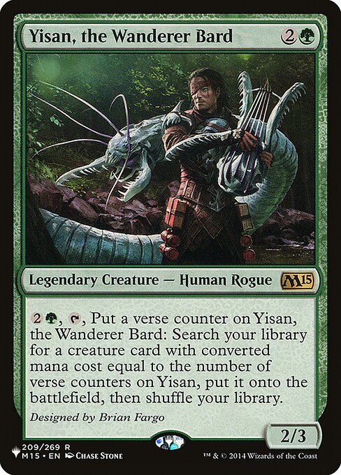 Yisan, the Wanderer Bard - The List Reprints - #M15-209
