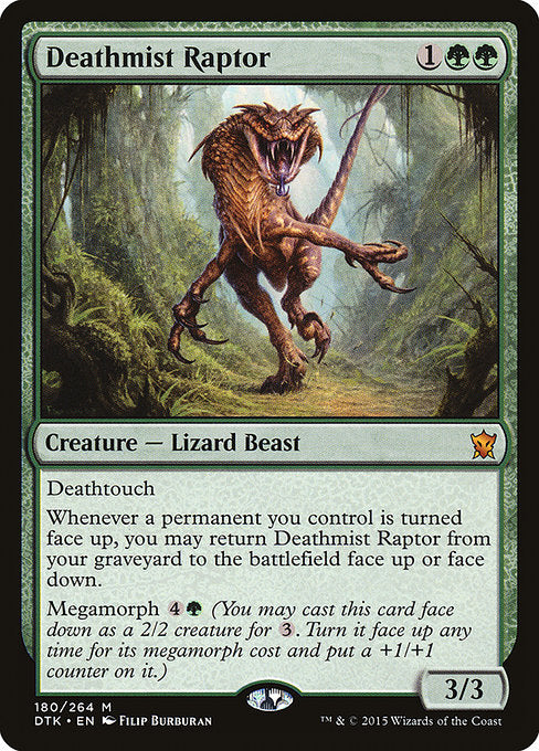 Deathmist Raptor - Dragons of Tarkir - #180