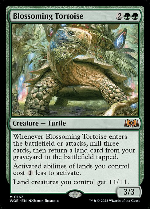 Blossoming Tortoise - Wilds of Eldraine - #163