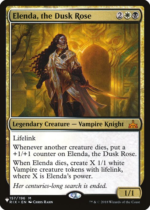 Elenda, the Dusk Rose - The List Reprints - #RIX-157