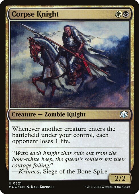 Corpse Knight - Commander: March of the Machine - #321