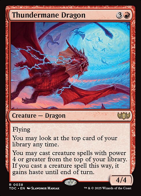 Thundermane Dragon - Commander: Tarkir: Dragonstorm - #38