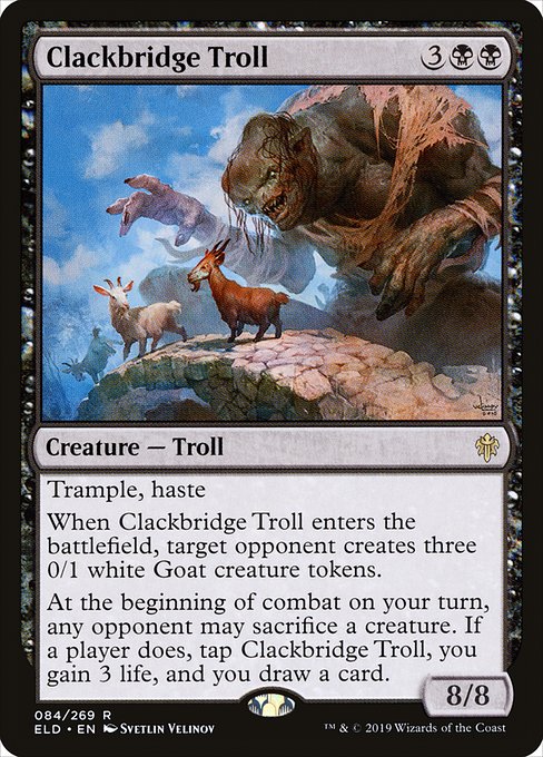 Clackbridge Troll - Throne of Eldraine - #84