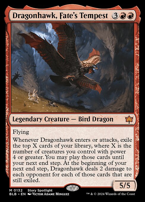Dragonhawk, Fate's Tempest - Bloomburrow - #132