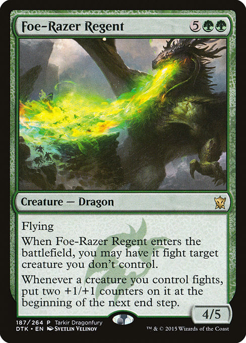 Foe-Razer Regent - Tarkir Dragonfury Promos - #187