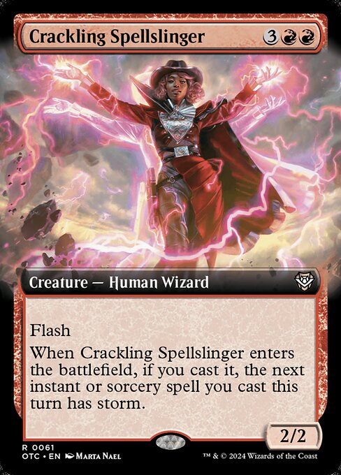 Crackling Spellslinger - Commander: Outlaws of Thunder Junction - #61