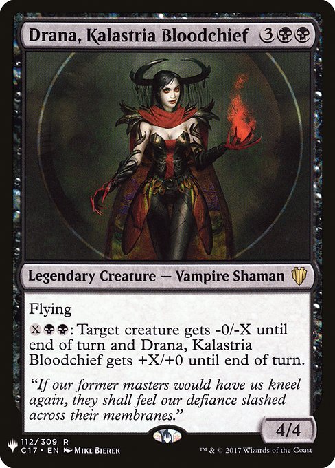 Drana, Kalastria Bloodchief - The List Reprints - #C17-112