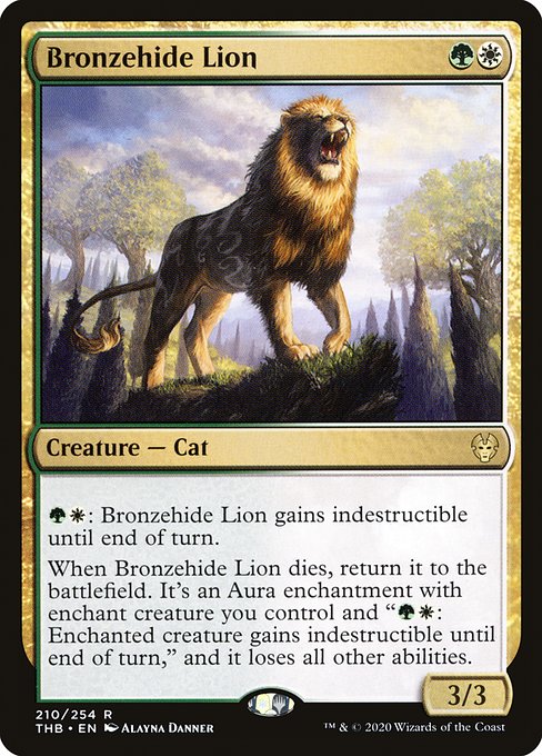 Bronzehide Lion - Theros Beyond Death - #210