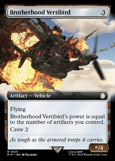 Brotherhood Vertibird - Universes Beyond: Fallout - #431