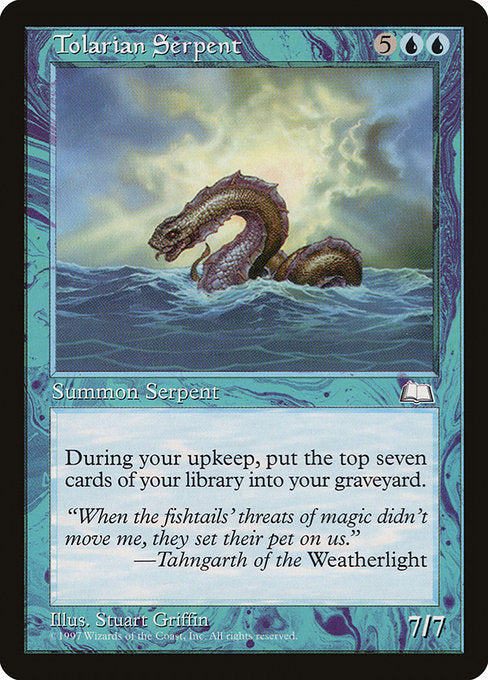 Tolarian Serpent - Weatherlight - #57