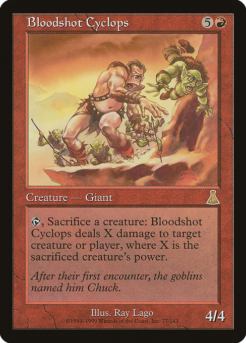 Bloodshot Cyclops - Urza's Destiny - #77