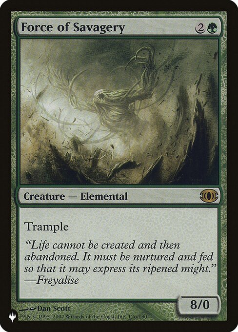 Force of Savagery - The List Reprints - #FUT-126