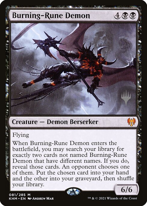 Burning-Rune Demon - Promo Pack: Kaldheim - #81p