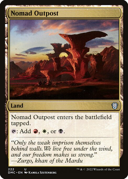 Nomad Outpost - Commander: Dominaria United - #222