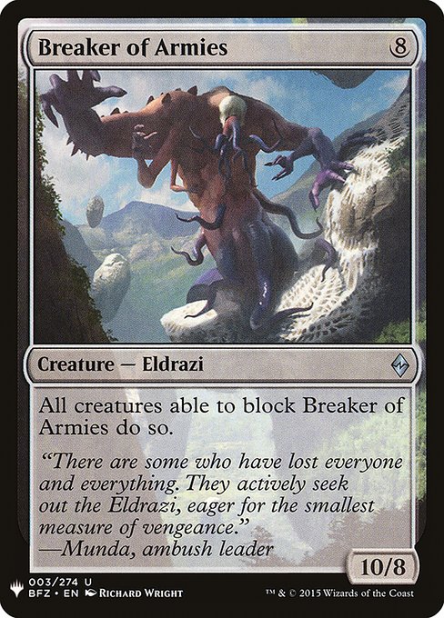 Breaker of Armies - The List Reprints - #BFZ-3
